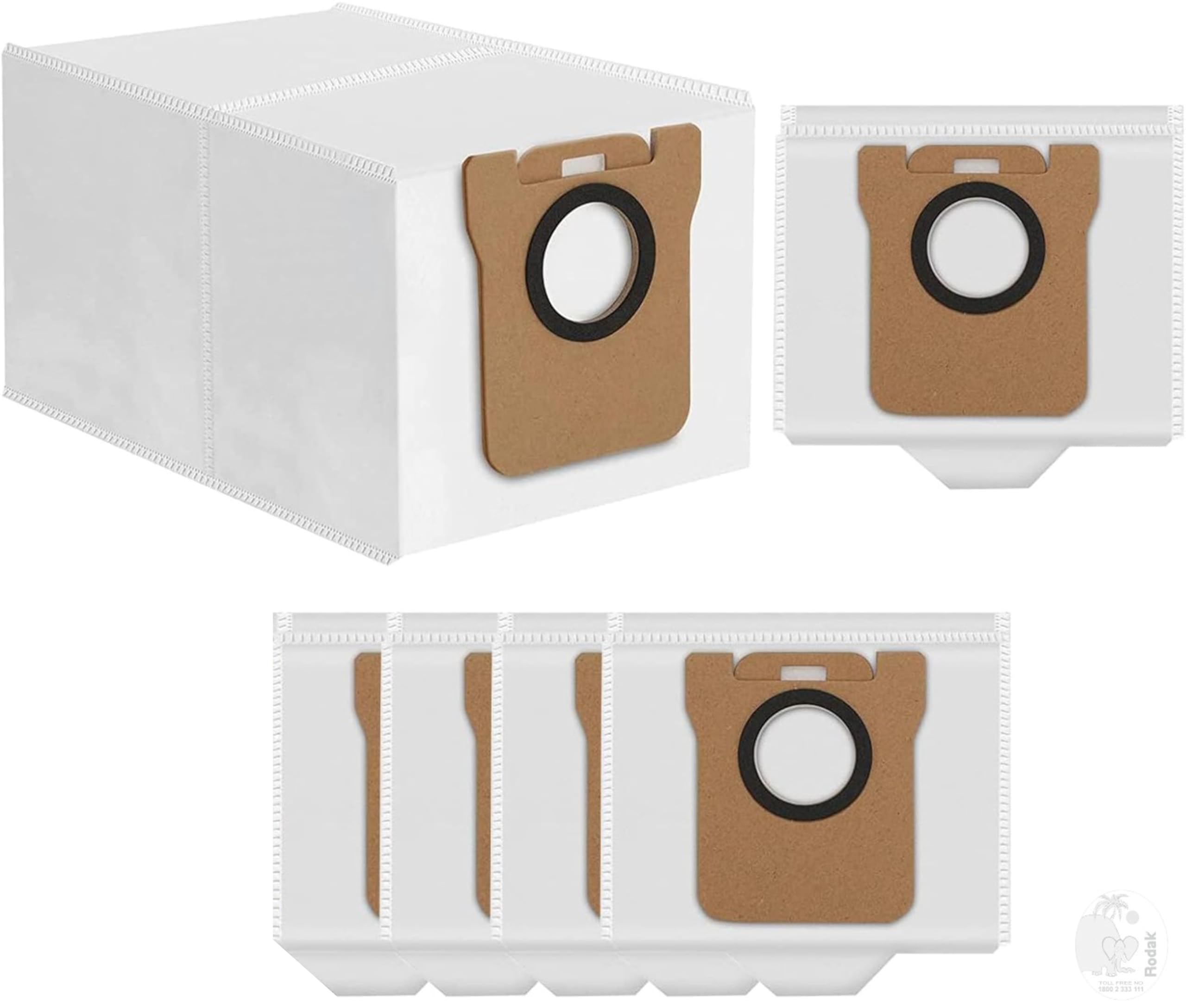 Replacement Dust Bags Compatible with Dreame L10s / L10s Ultra / L10s Plus / L10 Ultra / L20 Ultra / S10 / S10 Pro Robotic Vacuum Cleaner (4 pcs)
