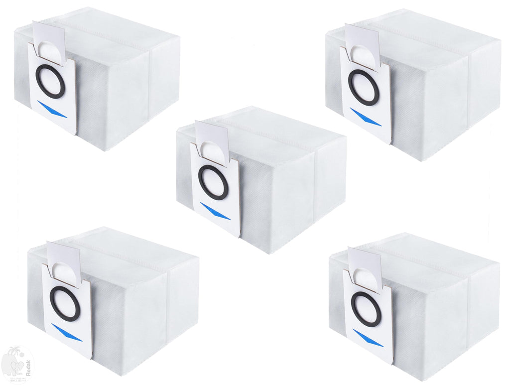 Activated Carbon Dust Bags Compatible with Ecoveacs Deebot OZMO T8 / T8+ / T8 AIVI / N8+ / N8 Pro / N8 Pro+ / N10 Plus / T9 Aivi Robotic Vacuum Cleaners. (5 pcs)