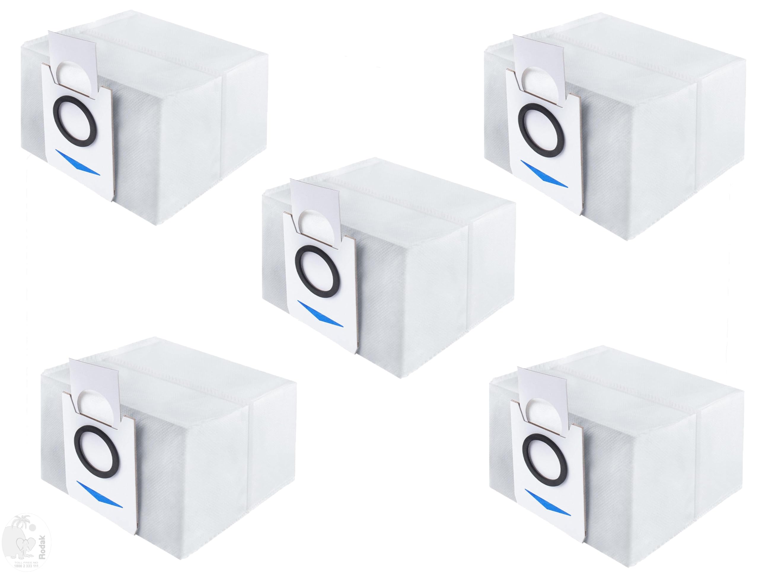 Activated Carbon Dust Bags Compatible with Ecoveacs Deebot OZMO T8 / T8+ / T8 AIVI / N8+ / N8 Pro / N8 Pro+ / N10 Plus / T9 Aivi Robotic Vacuum Cleaners. (5 pcs)