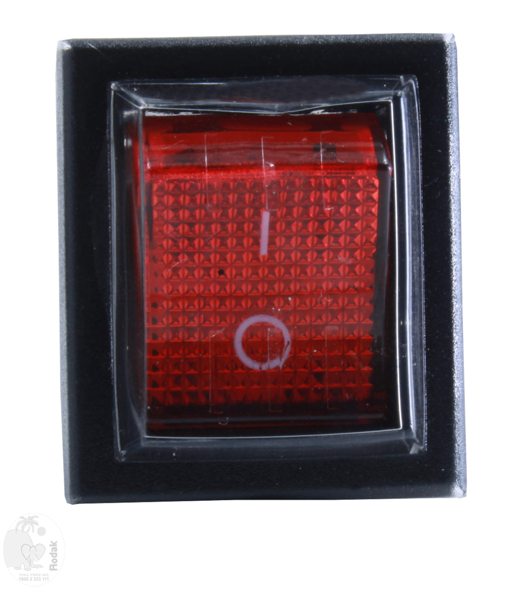 On/Off Rocker Switch 16 A / 125/250 VAC with Waterproof Cover 4 pin, Imported
