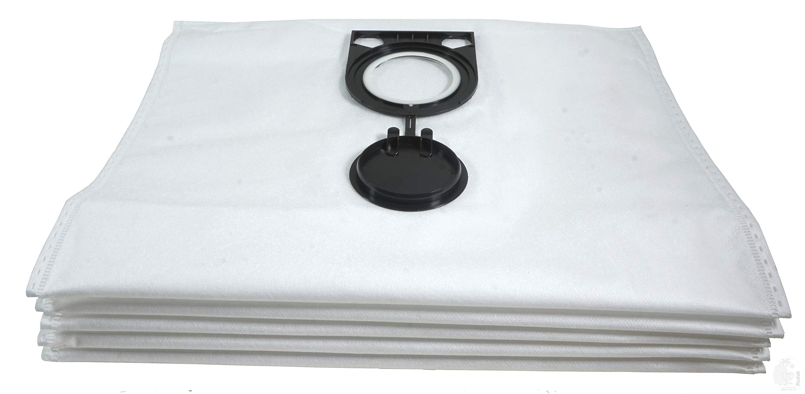 Fleece Filter Bag Set Of 5, Compatible With Bosch Gas 12, 15, 25, 35 and 55 Professional, Tear Resistant