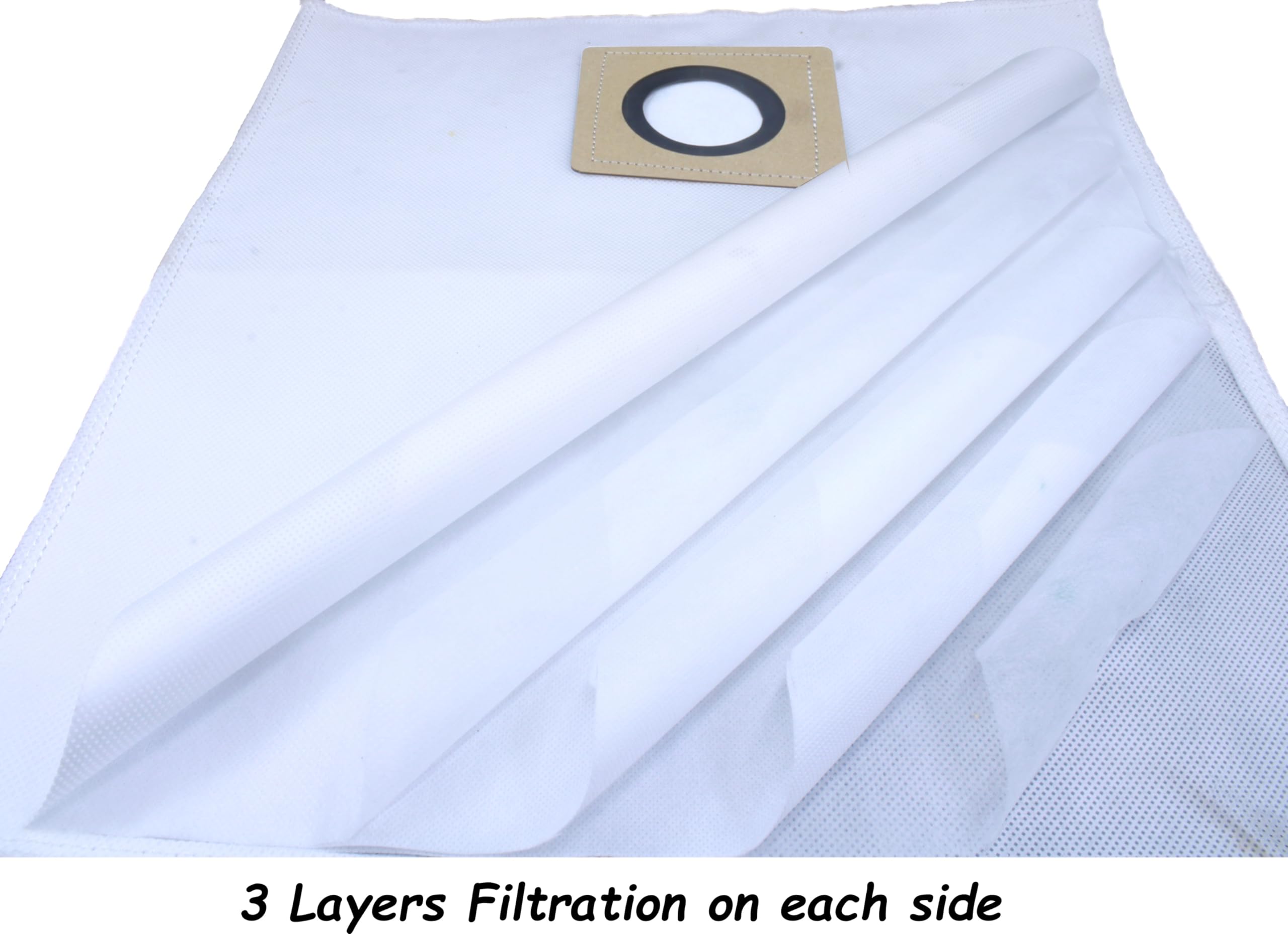Set of 2 Dust Bags Compatible with Karchre WD3, Tear Resistant, 3-Ply Dust Bags Provides an Advanced Filtration on Micro-Level Compared to 2 Ply Paper Filters