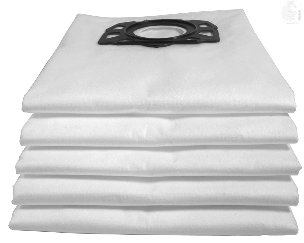Fleece Dust Bags Set Of 5 - for Karchre Vacuum Cleaner WD4, WD5, WD6
