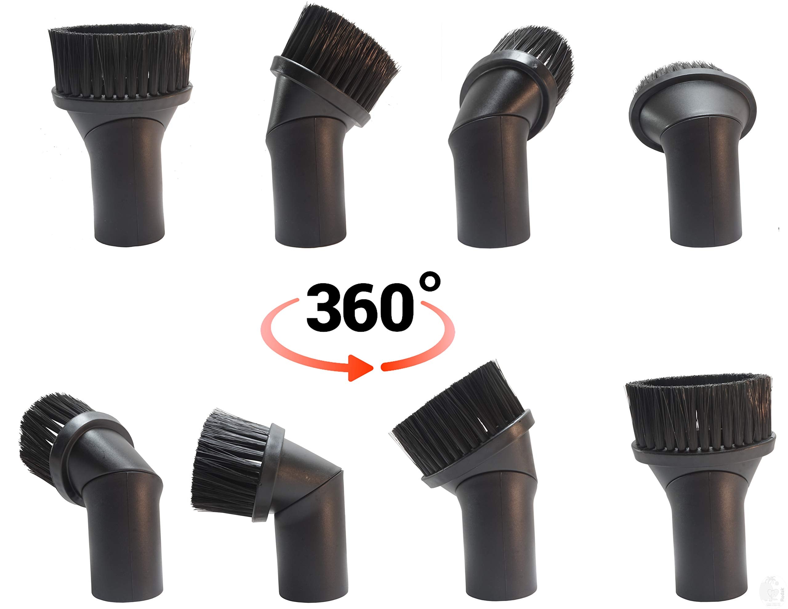 Vacuum Cleaner Accessory Kit, Set Of 5 Dust Bags, Upholstery Nozzle And 360 Degree Rotatable Brush For Karcher WD3, WD3 P, MV3 & WD 3.200, Connection size 35mm, Imported