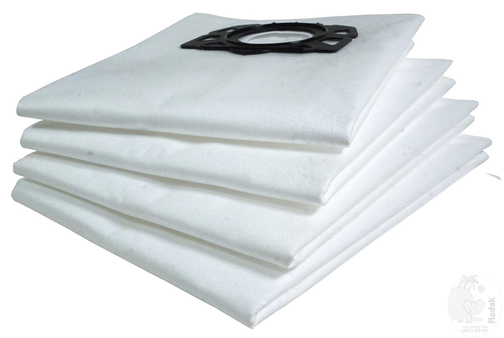 Fleece Dust Bags Set of 4 - Replacement Filter Compatible with AmazonBasics 1400 W 21L Wet and Dry Vacuum Cleaner, Imported