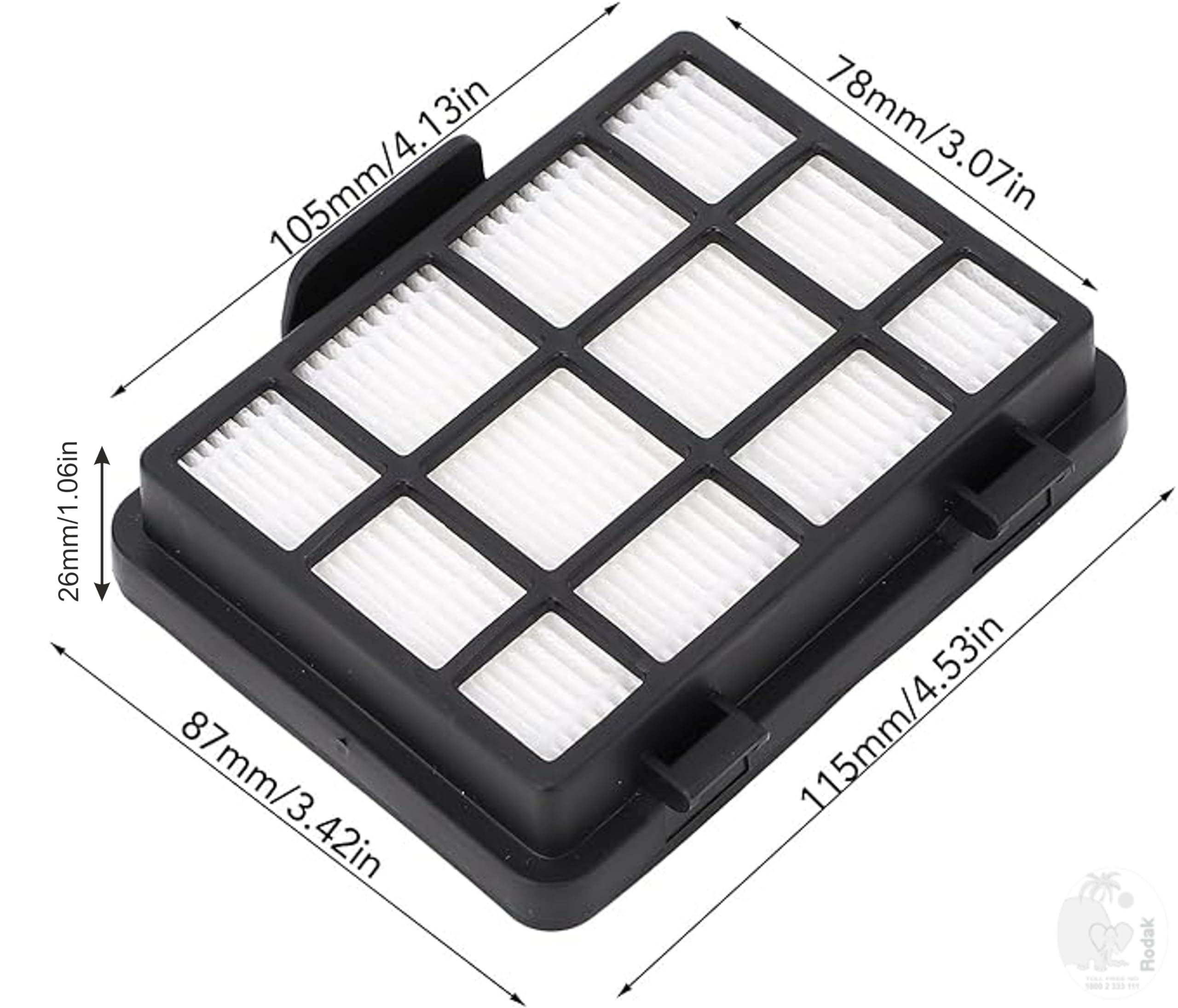 Combo Replacement Filter Compatible with Bosh bagless vacuum cleaner BGC05AAA2 / BGS05BA2GB