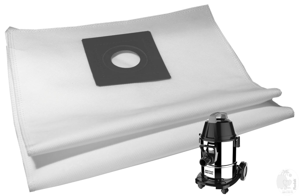 Set of 2 Dust Bags Compatible with AMI-VCD21-1600WDx, Tear Resistant, 3-Ply Dust Bags Provides an Advanced Filtration on Micro-Level Compared to 2 Ply Paper Filters