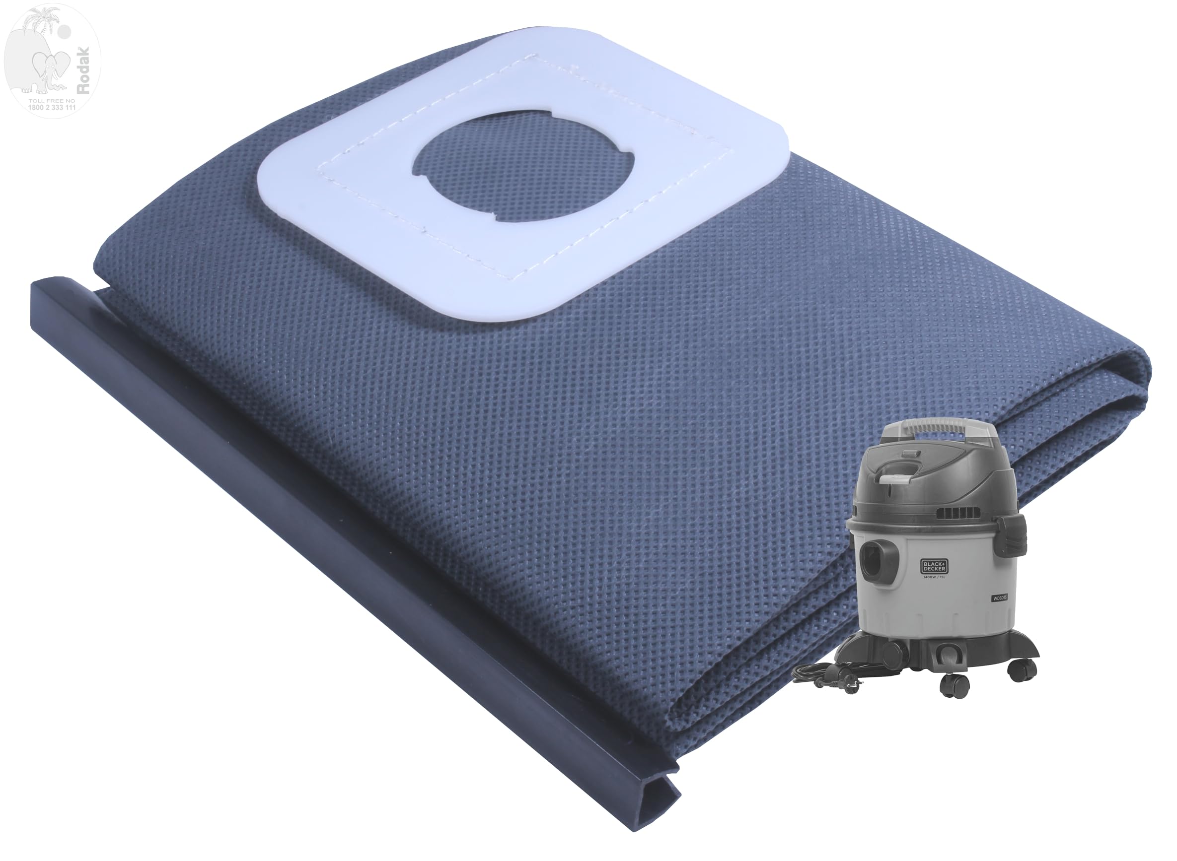 1 pc Reusable Non-Woven Bag Compatible with Black & Decker BDWD 10, BDWD 15, BDWD 20, BDWD 25, BDWDS 20, BDWDS 30