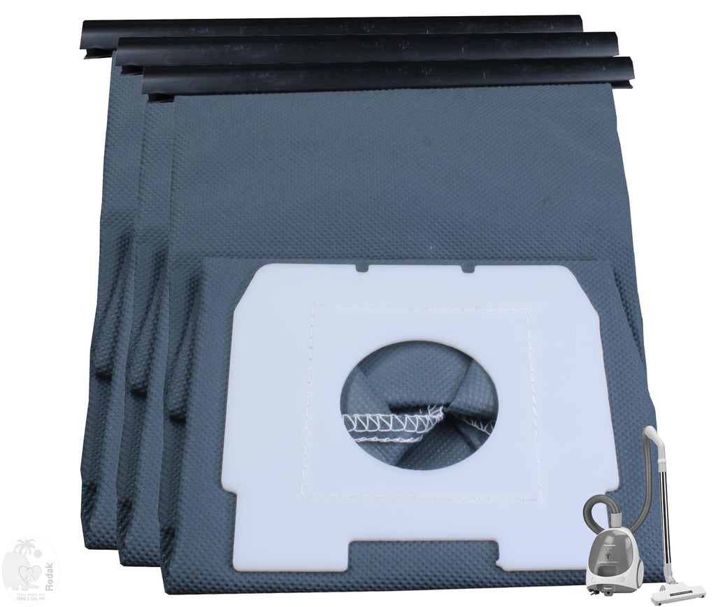 Vacuum Cleaner Dust Bag, Compatible with Panasonic MC-CG 303, 304 and 371 Vacuum Cleaner, Washable and Reusable, Imported, Set of 3