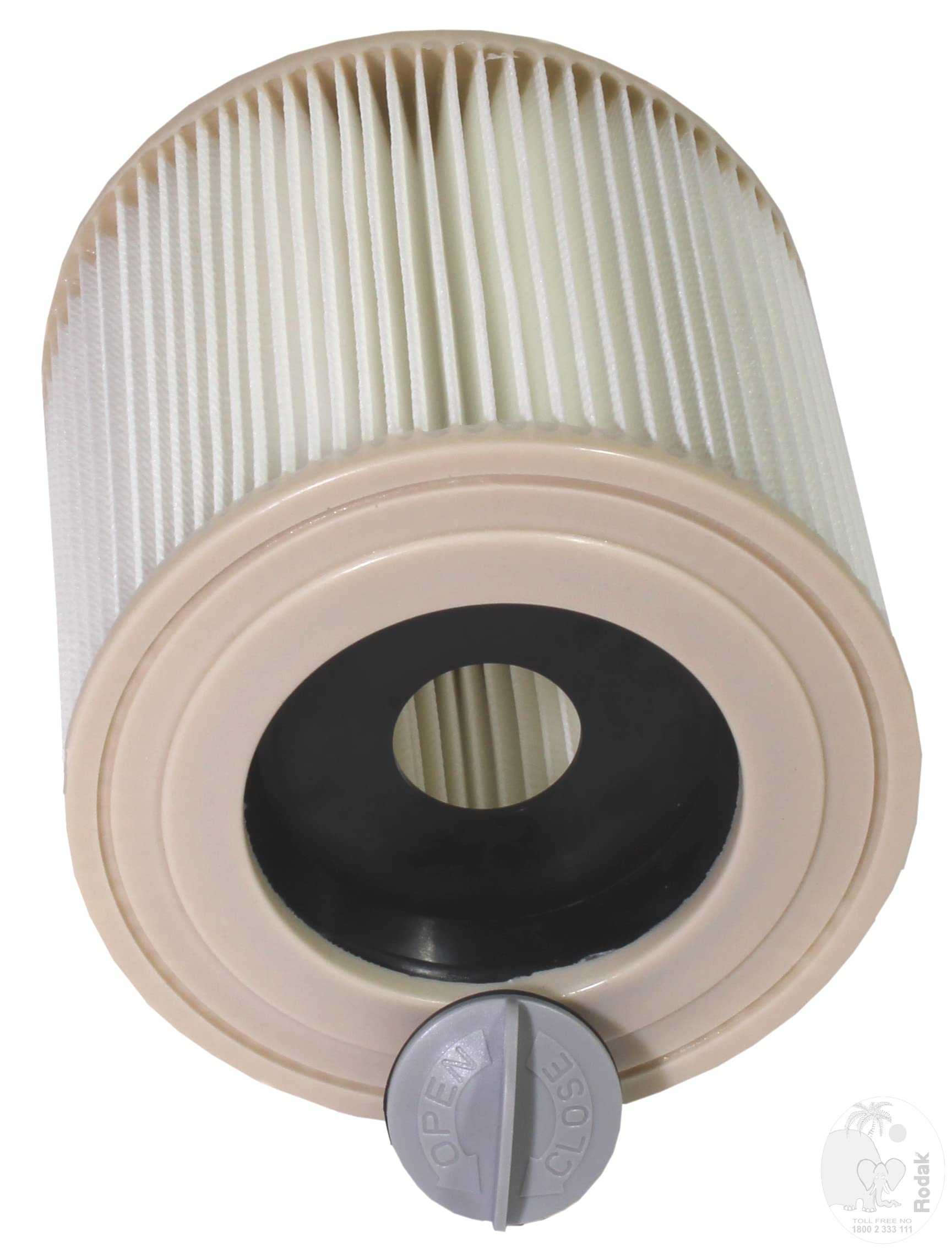 Karcher WD3 Cartridge Filter Locking Knob Included Long Lasting and Washable (White)