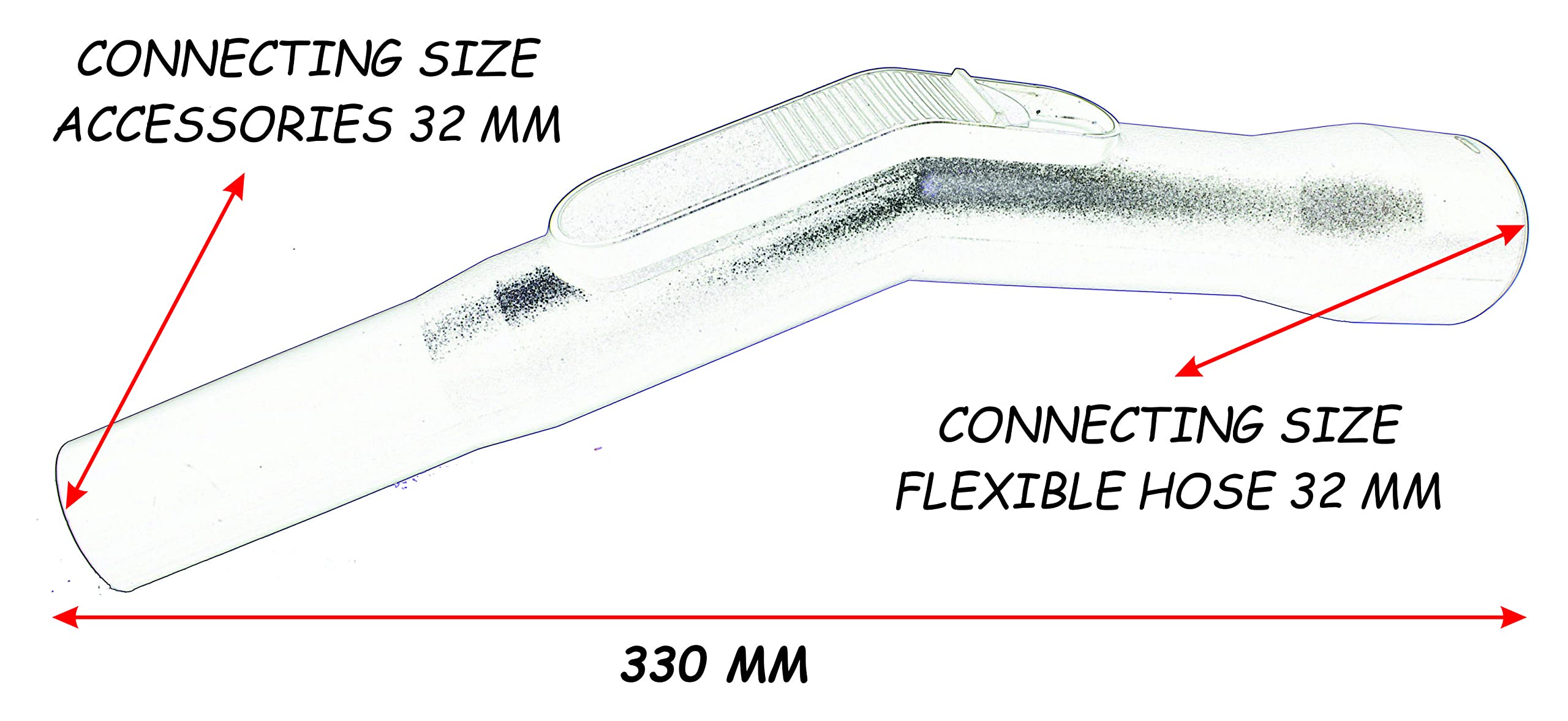 Swivel Handle for 32 mm Accessories and 32 mm Vacuum Cleaner Flexible Hose