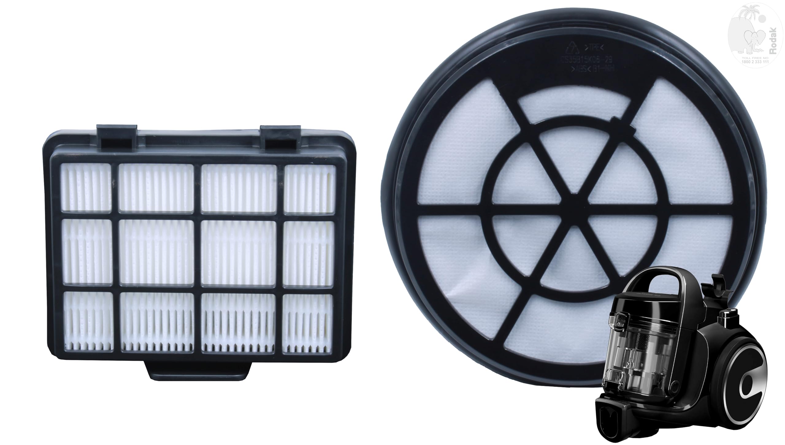 Combo Replacement Filter Compatible with Bosh bagless vacuum cleaner BGC05AAA2 / BGS05BA2GB