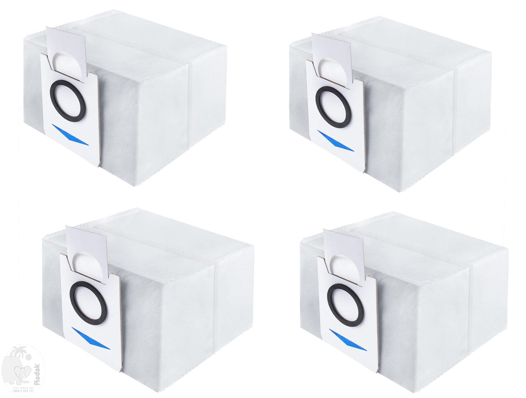 Activated Carbon Dust Bags Compatible with Yeedi Vac 2 Pro/Vac/Vac Max/Vac Station Robotic Vacuum Cleaners. (4 pcs)