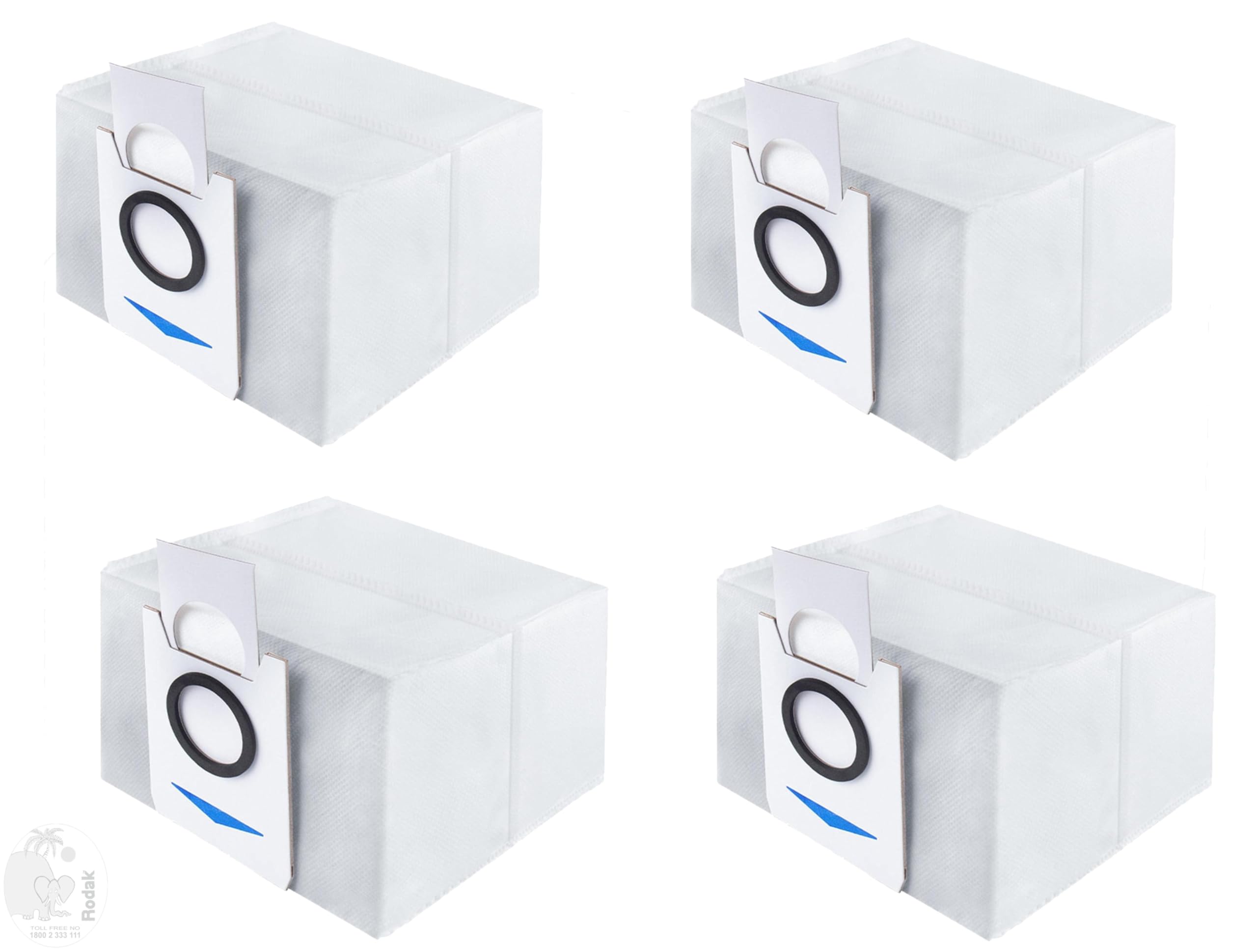 Activated Carbon Dust Bags Compatible with Yeedi Vac 2 Pro/Vac/Vac Max/Vac Station Robotic Vacuum Cleaners. (4 pcs)