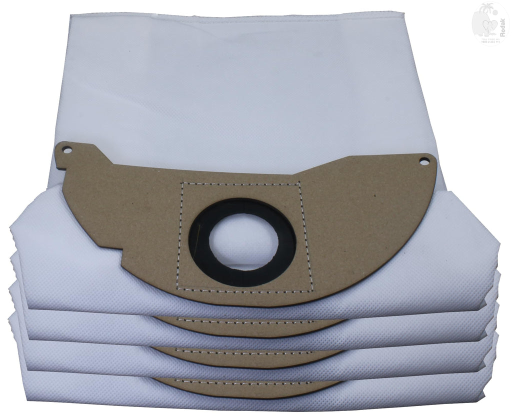 Set of 4 Dust Bags Compatible with Karcher WD2, MV2, Tear Resistant, 3-Ply Dust Bags Provides an Advanced Filtration on Micro-Level Compared to 2 Ply Paper Filters