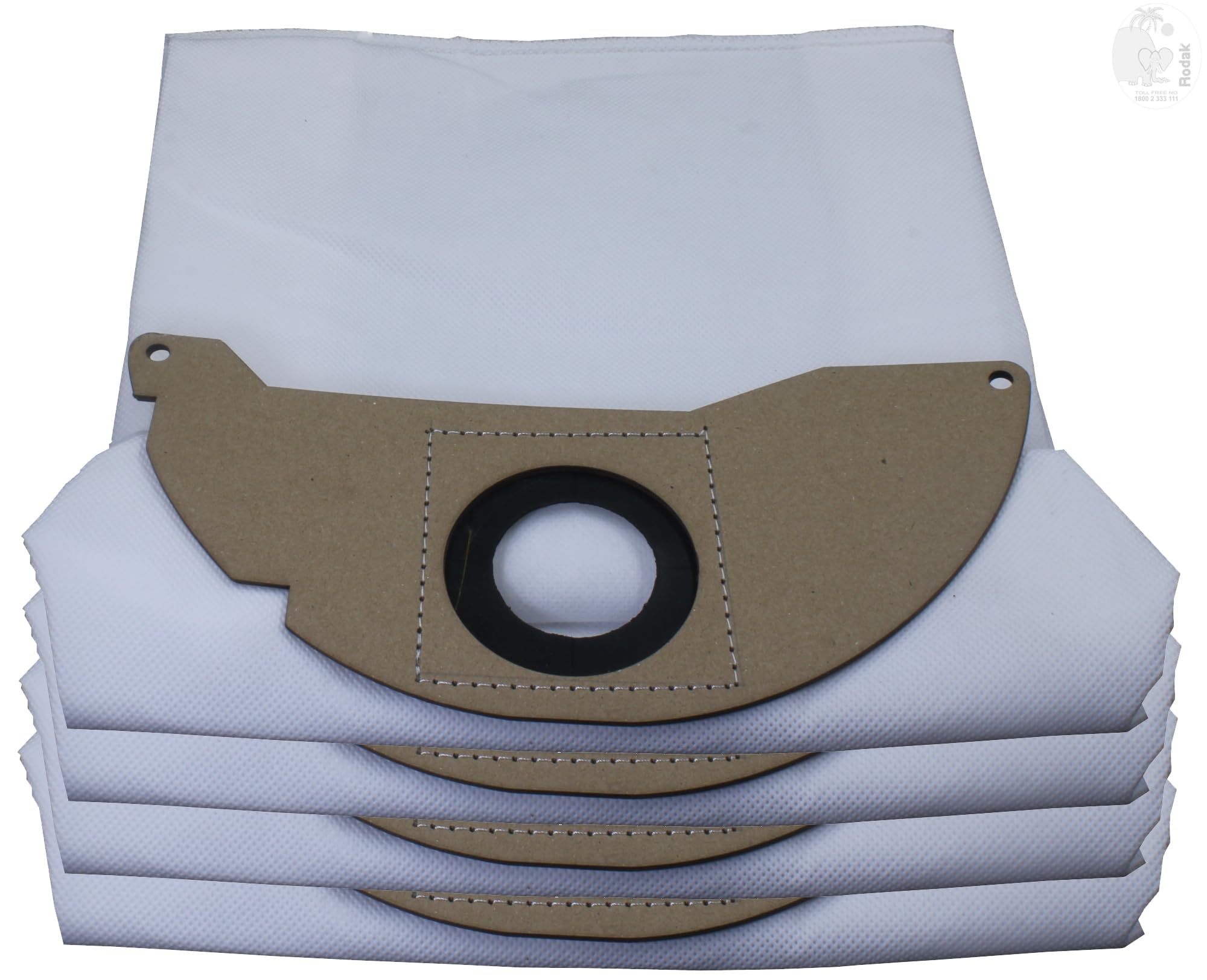 Set of 4 Dust Bags Compatible with Karcher WD2, MV2, Tear Resistant, 3-Ply Dust Bags Provides an Advanced Filtration on Micro-Level Compared to 2 Ply Paper Filters