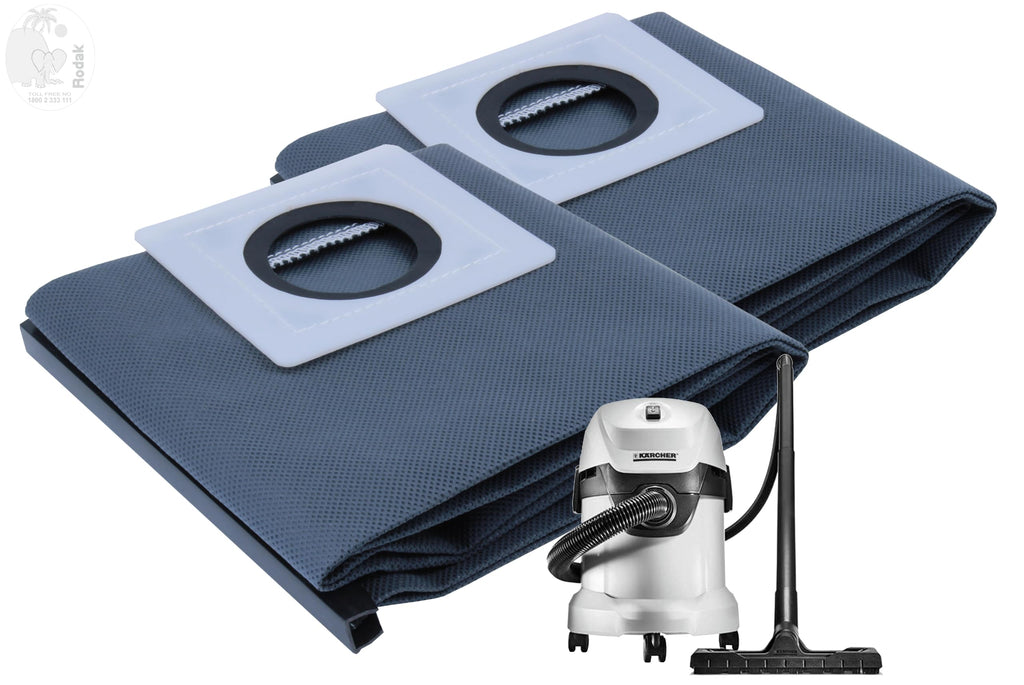 Reusable Non Woven Bag Compatible With Karcher WD 3, WD 2 Plus, WD 4 V-20, WD 4 SV (2 pc)