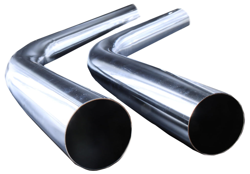 2 Curved Chromed Metal Tube for Vacuum Cleaners with inside diameter of 35 mm for 40 mm accessories