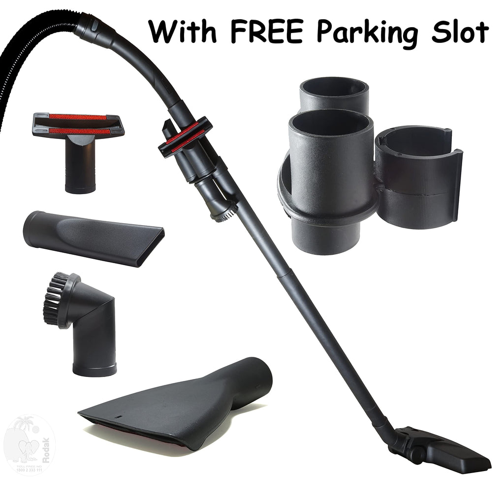 Vacuum Cleaner Accessory Kit, 32 mm, Set of 2 Upholstery Nozzle, 1 Crevice Tool, 1 360 Degree Rotatable Brush and 1 Free Parking Clip