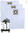 Set of 3 Dust Bags Compatible with Euroclean Bold, Tear Resistant, 3-Ply Dust Bags Provides an Advanced Filtration on Micro-Level Compared to 2 Ply Paper Filters