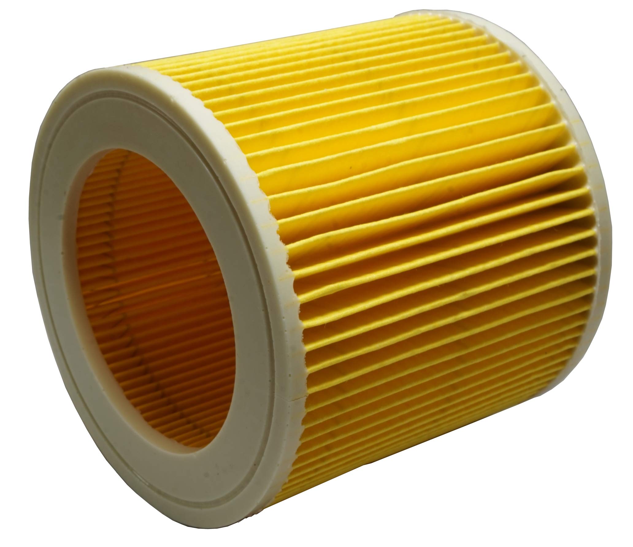 Cartridge Filter, Locking Knob Included, Compatible with Karcher Vacuum Cleaner WD3, MV3, WD 3.200 and A 2504