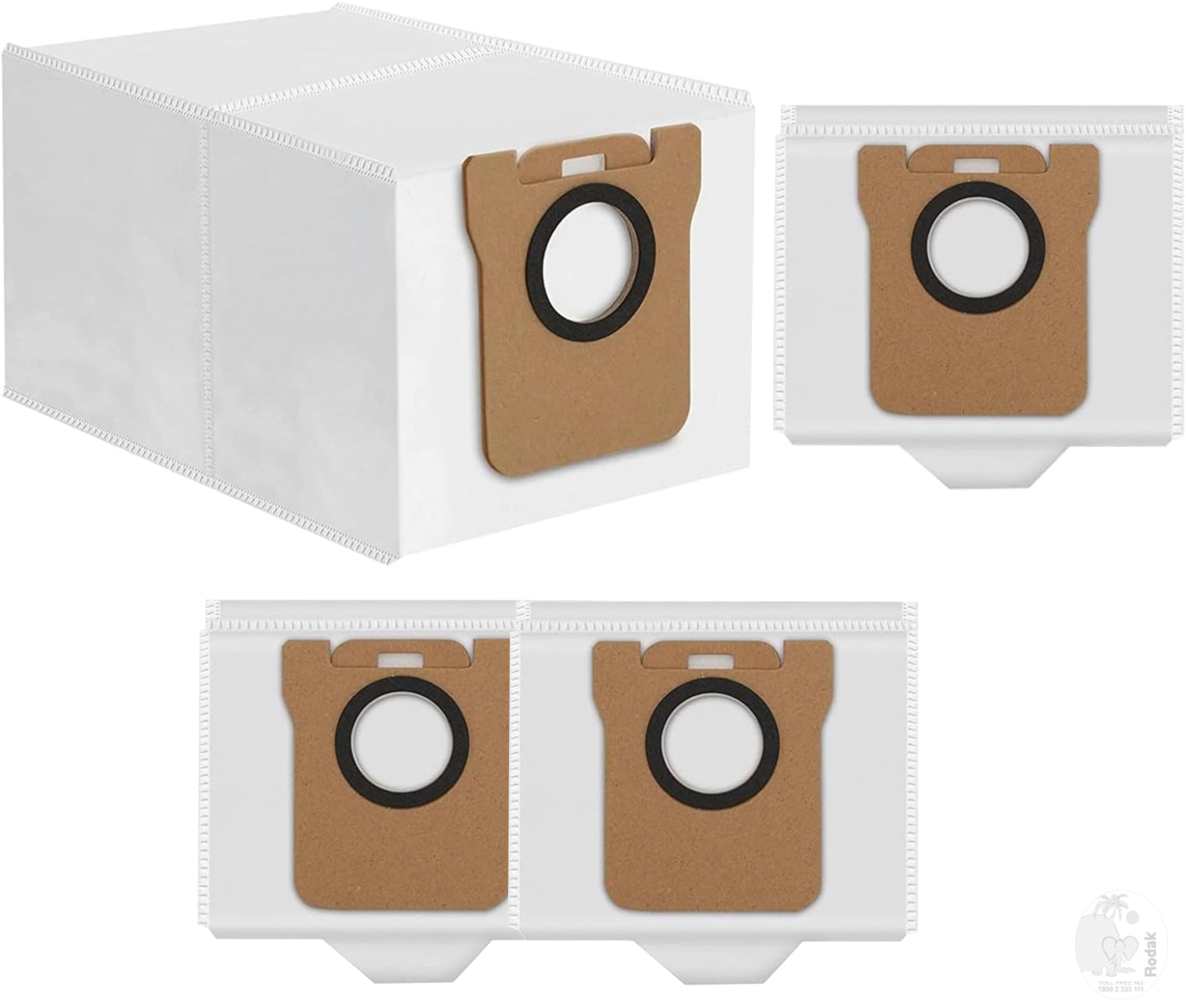 Replacement Dust Bags Compatible with Dreame L10s / L10s Ultra / L10s Plus / L10 Ultra / L20 Ultra / S10 / S10 Pro Robotic Vacuum Cleaner (2 pcs)