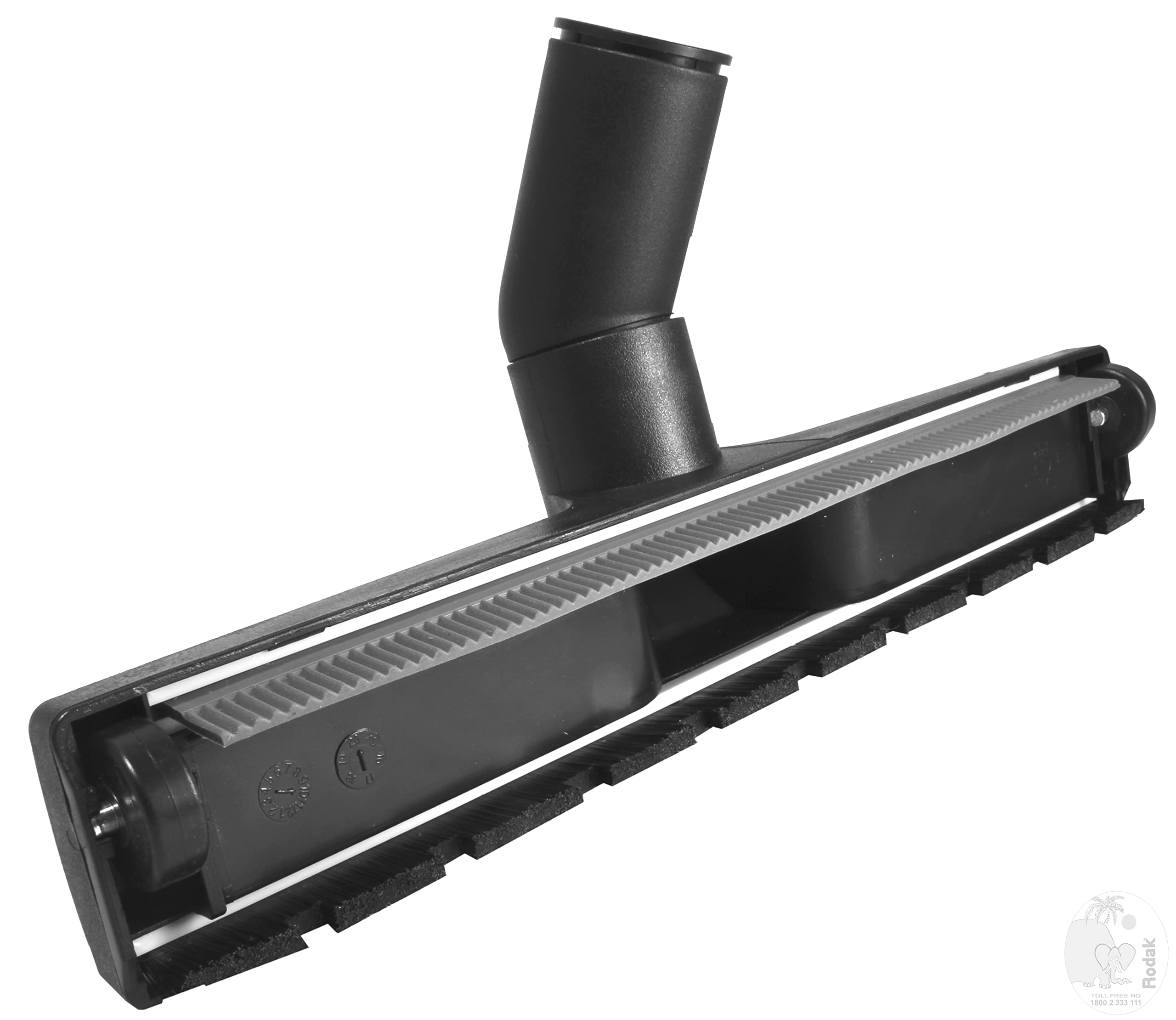 2 in 1 Floor Brush for Wet and Dry Cleaning, Sliding on 2 Wheels, 32 mm