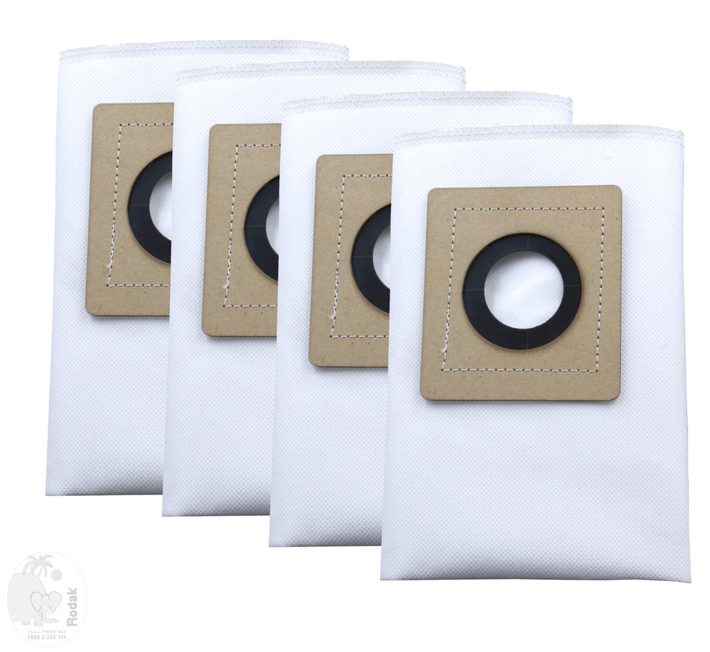 Set of 4 Dust Bags Compatible with Euroclean DX 1150, Tear Resistant, 3-Ply Dust Bags Provides an Advanced Filtration on Micro-Level Compared to 2 Ply Paper Filters