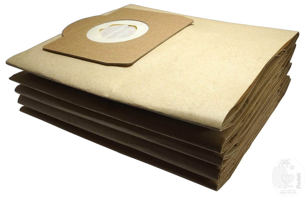 Paper Dust Bags compatible with Karcher WD3, WD3 P, MV3 & WD 3.200, Made Of Double Ply Filter, Tear Resistance. Imported (Pack of 5)