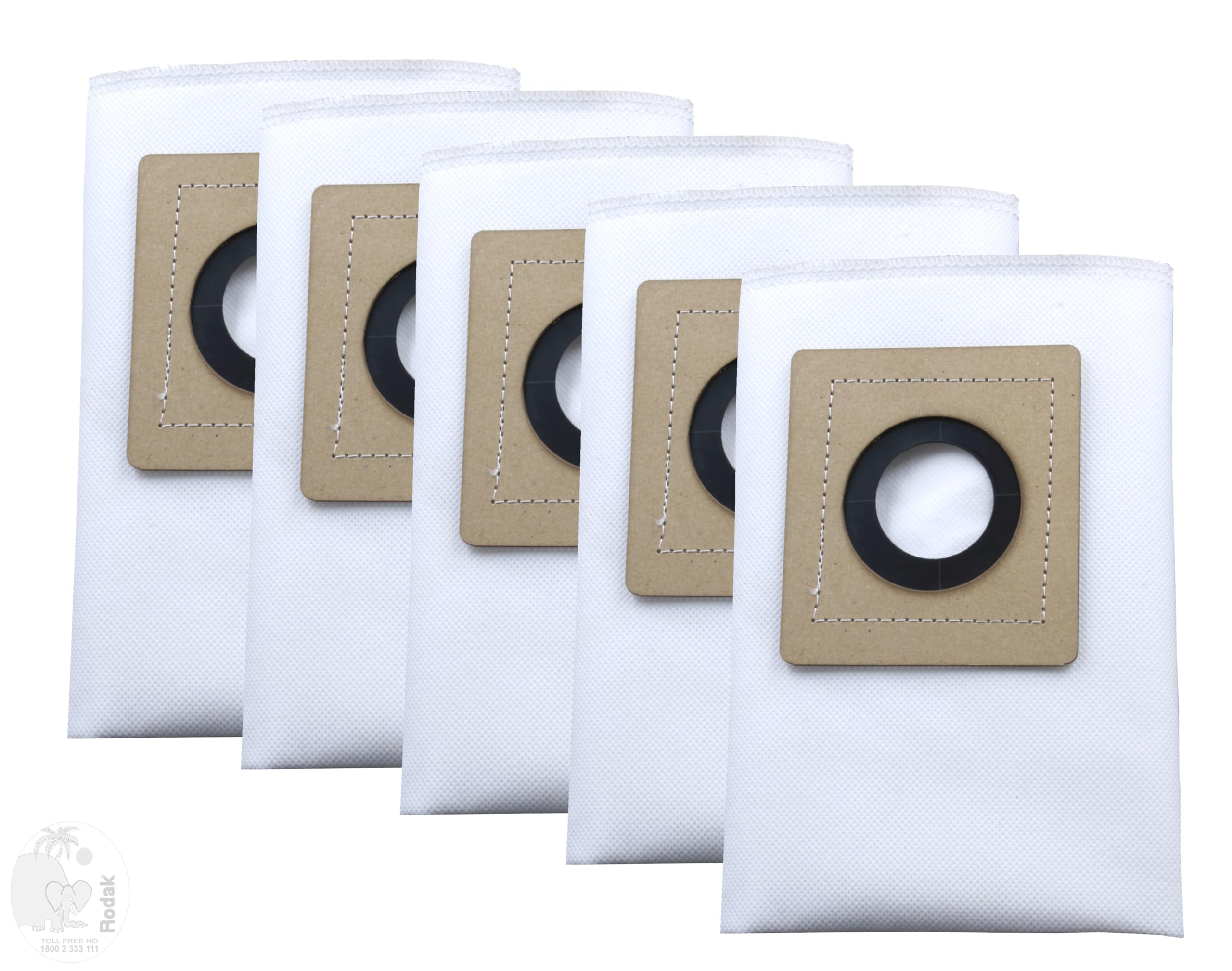 Set of 5 Dust Bags Compatible with Euroclean Pro, Tear Resistant, 3-Ply Dust Bags Provides an Advanced Filtration on Micro-Level Compared to 2 Ply Paper Filters