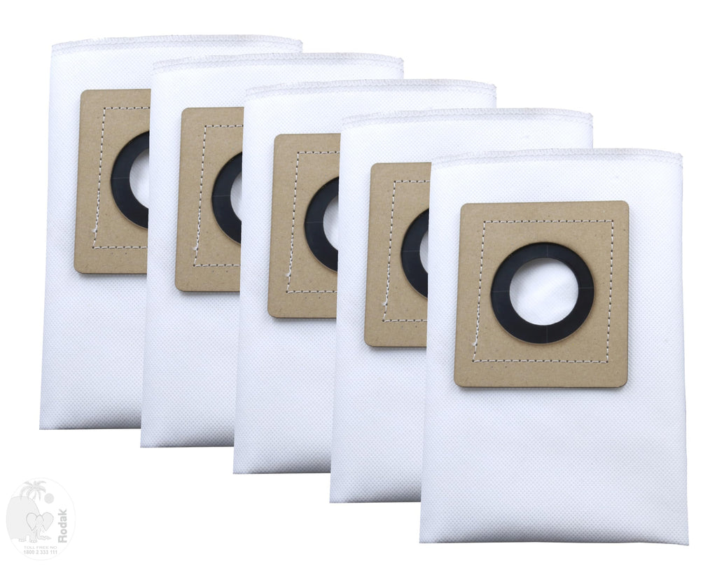Set of 5 Dust Bags Compatible with Euroclean DX 1150, Tear Resistant, 3-Ply Dust Bags Provides an Advanced Filtration on Micro-Level Compared to 2 Ply Paper Filters