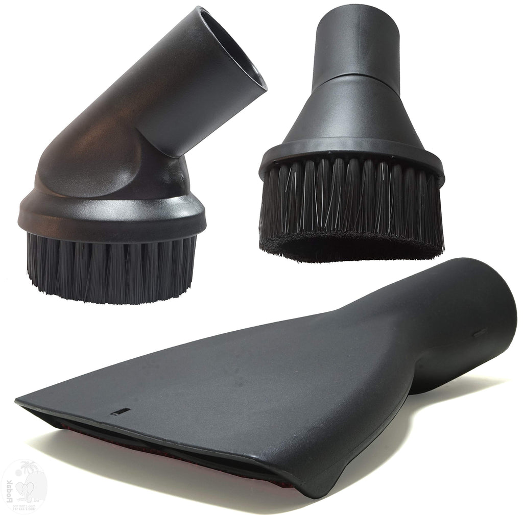 Basic Vacuum Cleaner Accessory Kit, 1 Round Brush, 1 Rotatable Brush and 1 Mattress Nozzle, 32 mm
