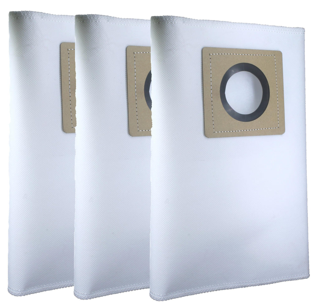 Set of 3 Dust Bags Compatible with Karchre WD3, Tear Resistant, 3-Ply Dust Bags Provides an Advanced Filtration on Micro-Level Compared to 2 Ply Paper Filters