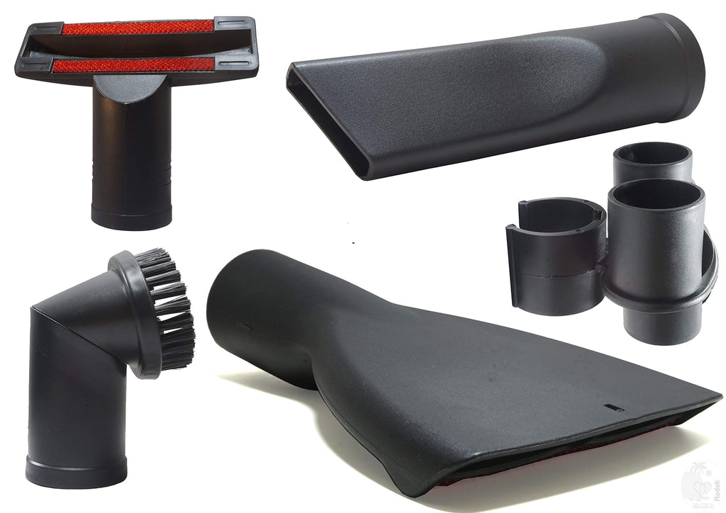 Vacuum Cleaner Accessory Kit, Set of Two Upholstery Nozzle, One Crevice Tool, One 360 Degree Rotatable Brush and Free Parking Clip,  35 mm