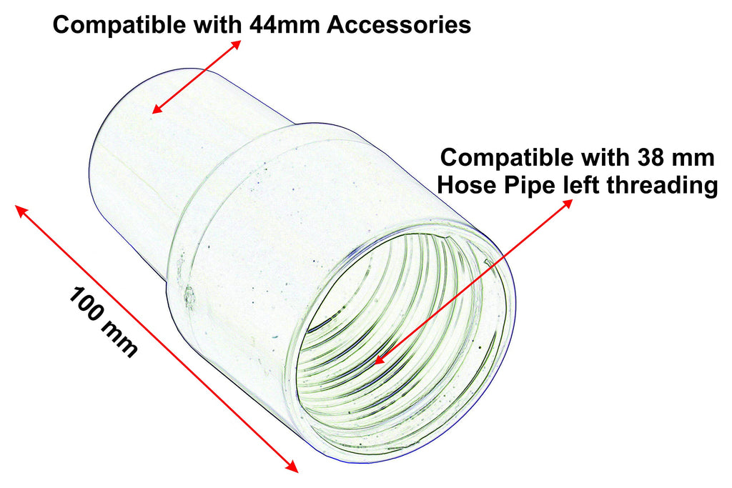 Flexible Hose Swivel Handle for 44 mm Accessories, Compatible with 38 mm Flexible Hose