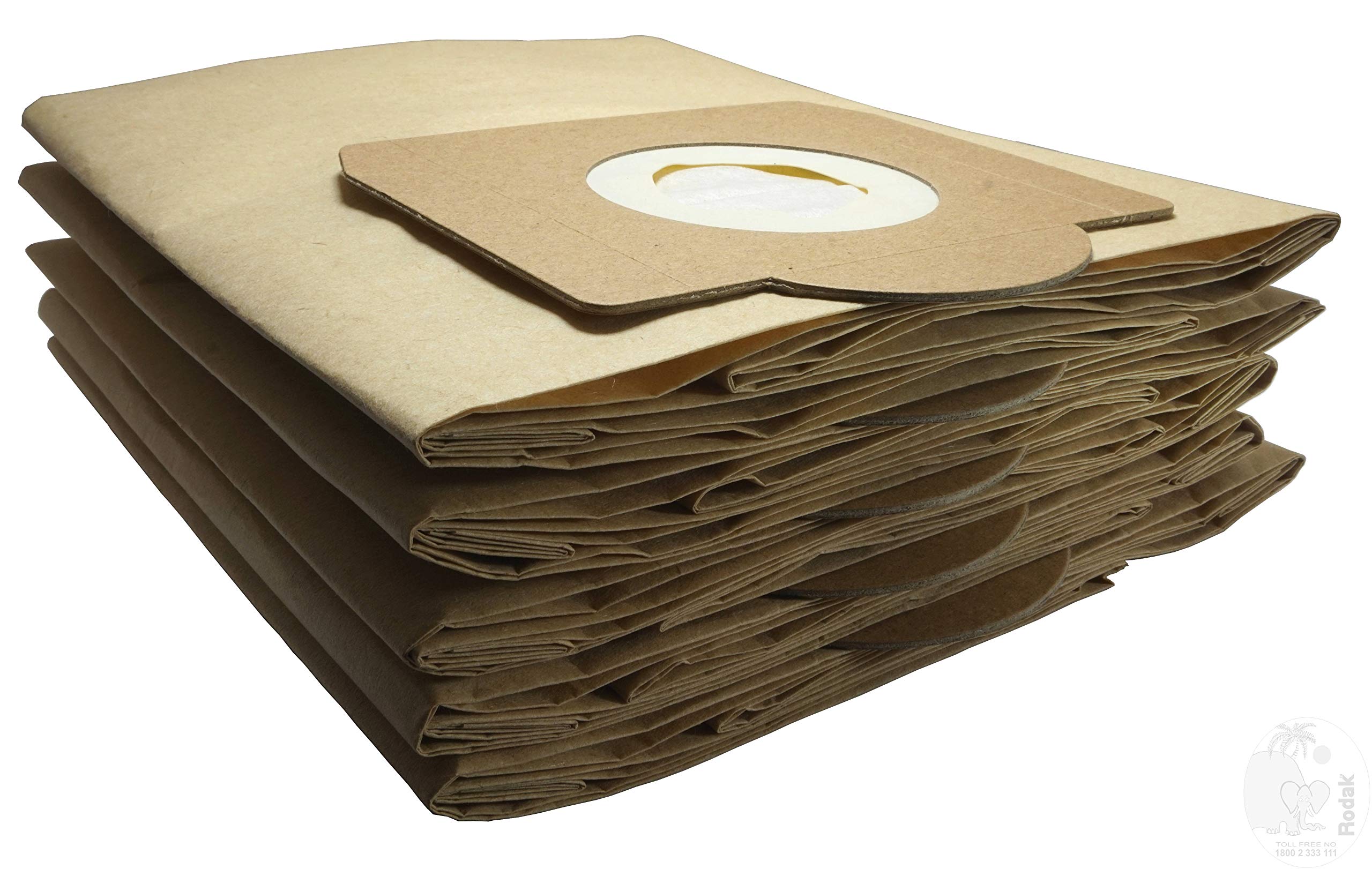 Paper Dust Bags compatible with Karcher WD3, WD3 P, MV3 & WD 3.200, Made Of Double Ply Filter, Tear Resistance. Imported (Pack of 5)