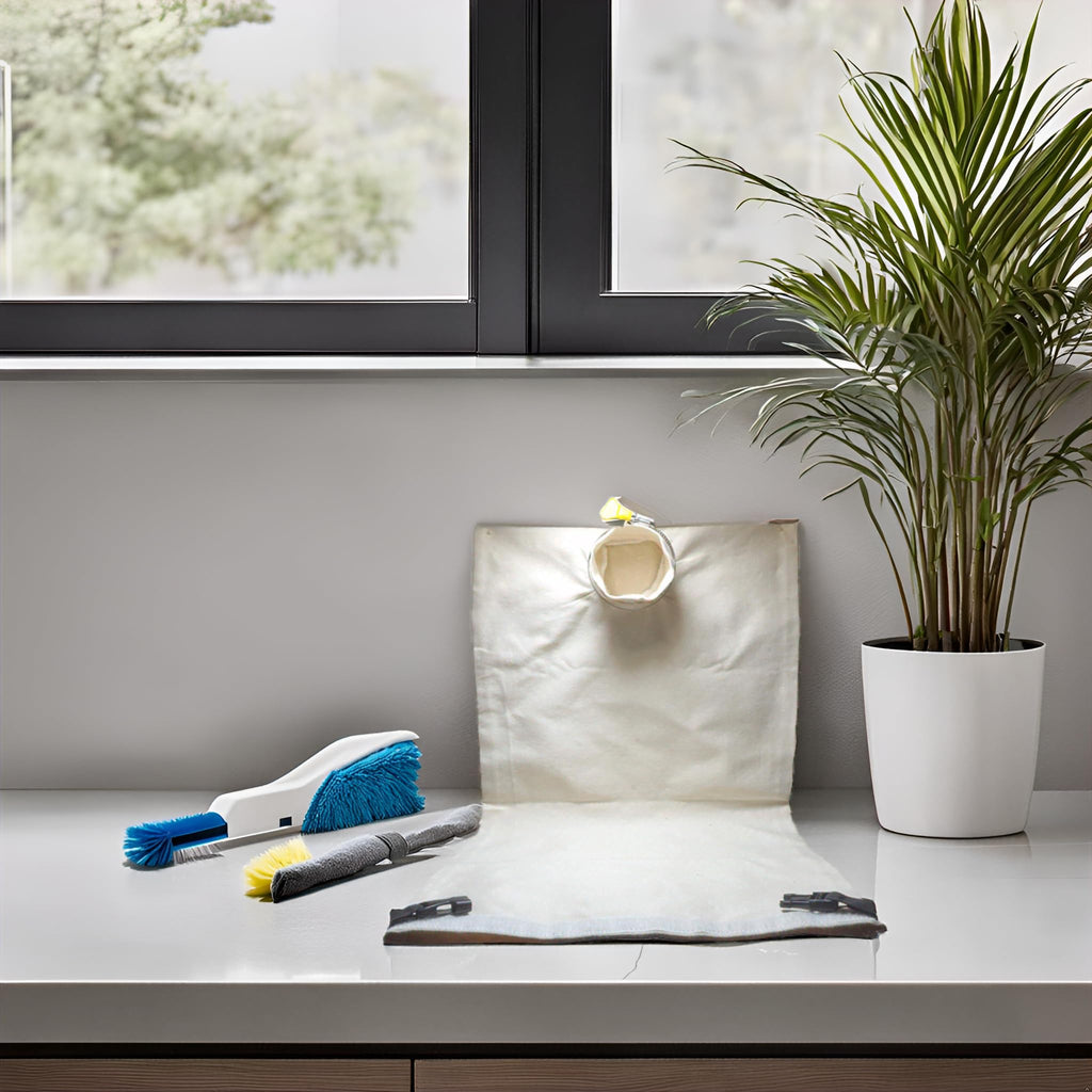 Reusable Vacuum Cleaner Bag with Jubilee Clip (20/30 L), compatible with 52 to 76 mm outer-diameter connecting size