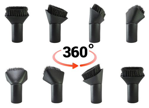 360 Degree Rotatable Vacuum Brush Square, Compatible with Connecting Size, Imported, 32 mm