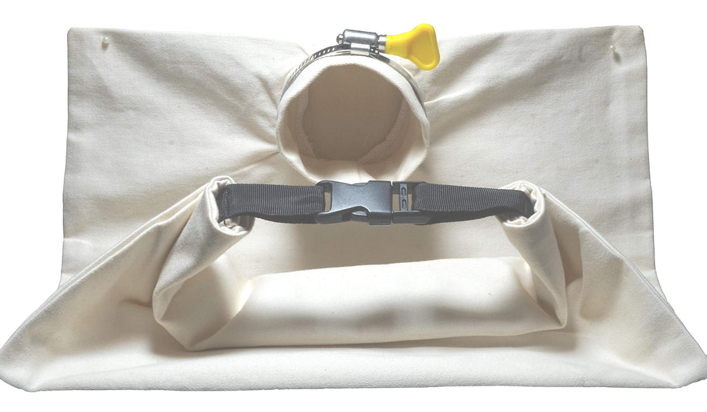 Reusable Vacuum Cleaner Bag with Jubilee Clip (20/30 L), compatible with 52 to 76 mm outer-diameter connecting size