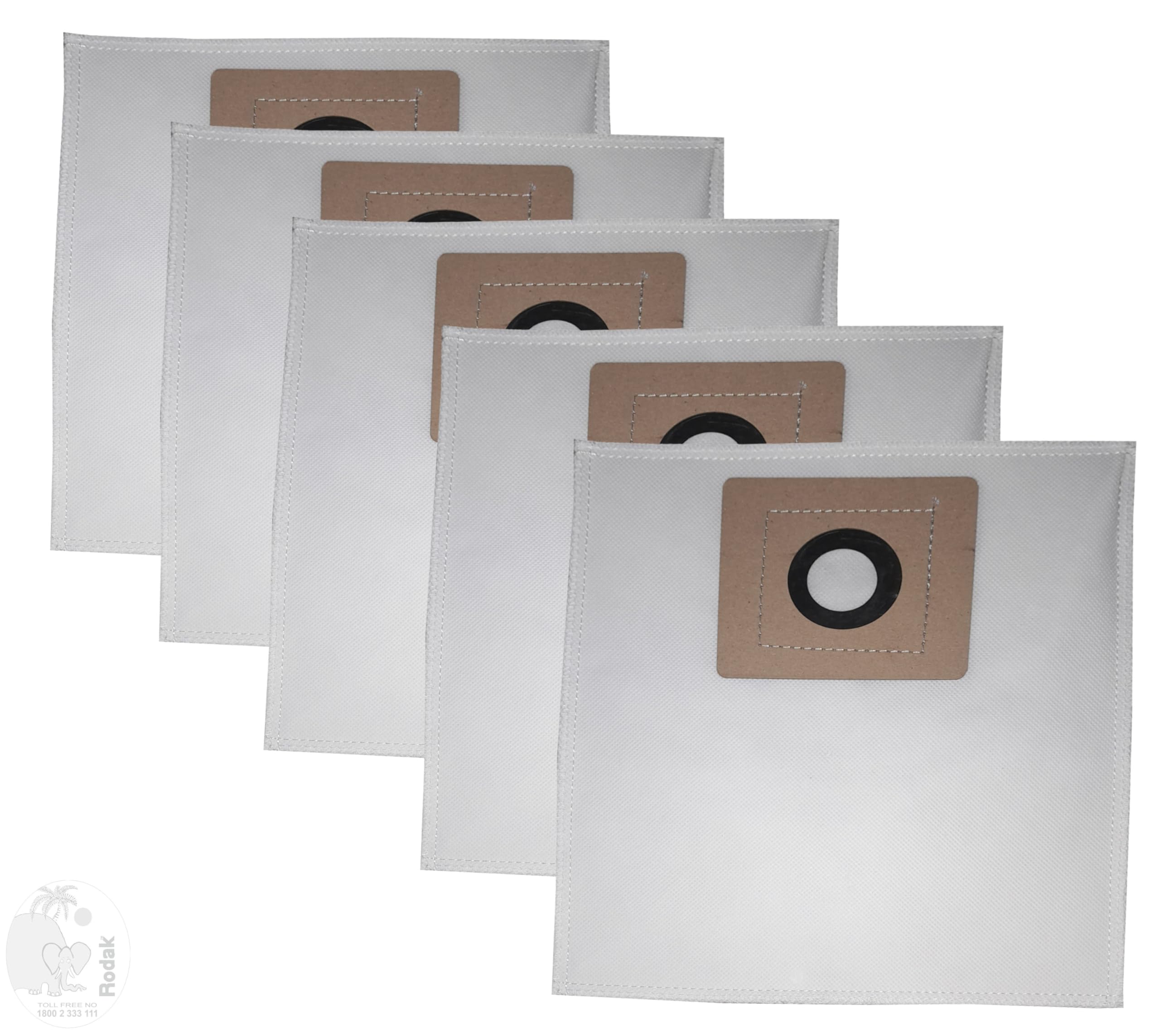 American Micronic Ami-Vcc-2200Wdx Compatible Set of 5 Dust Bags, Tear Resistant, 3-Ply Dust Bags Provides an Advanced Filtration on Micro-Level Compared to 2 Ply Paper Filters