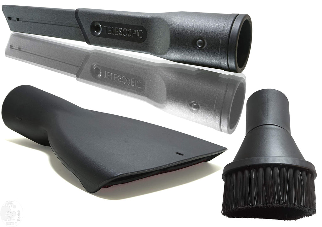 Tool Set, 35 mm, Includes Telescoping Crevice Tool, Upholstery Nozzle, Rotatable Round Furniture Brush
