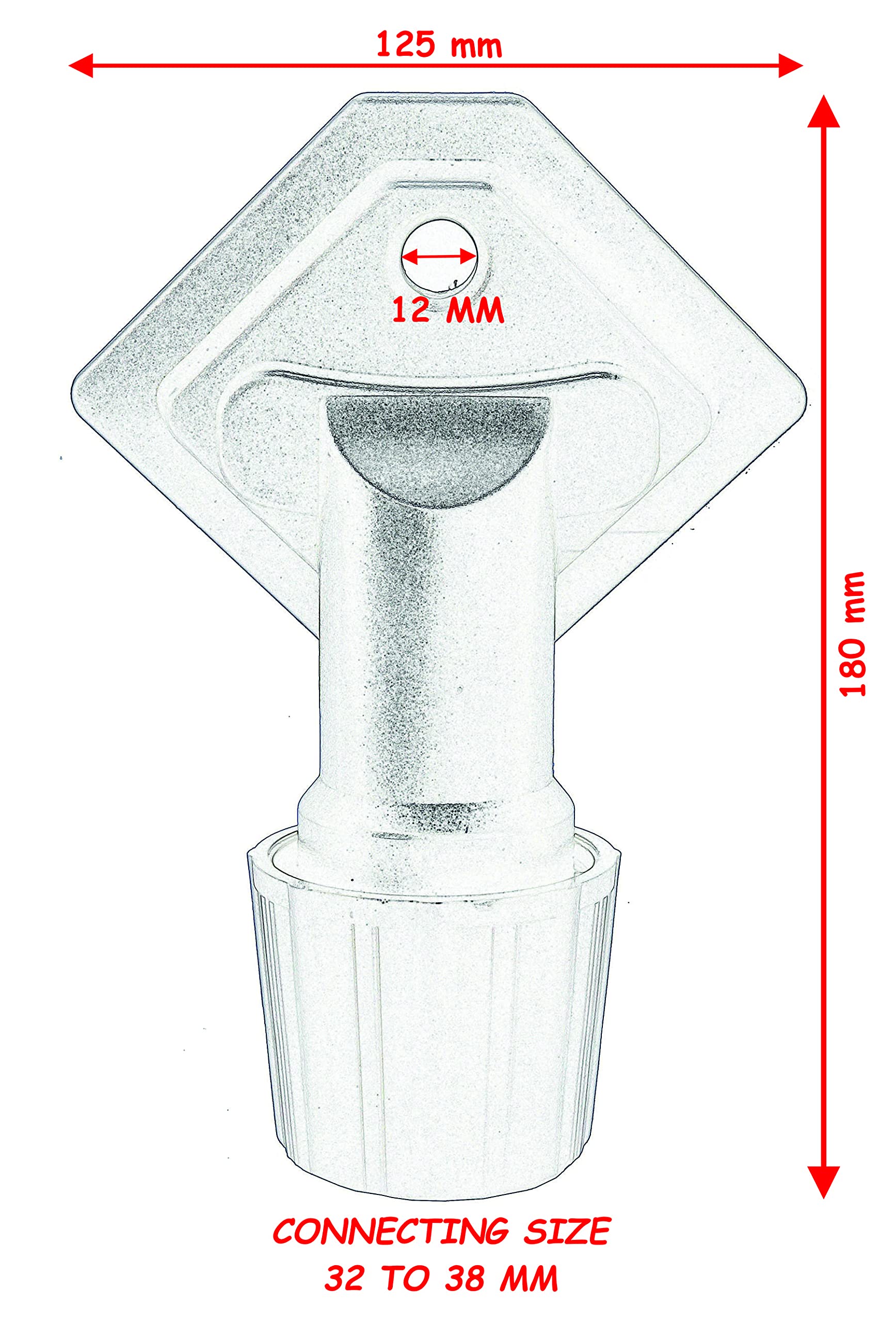 Drill Dust Collector, Connecting Size Between 30 to 38 mm