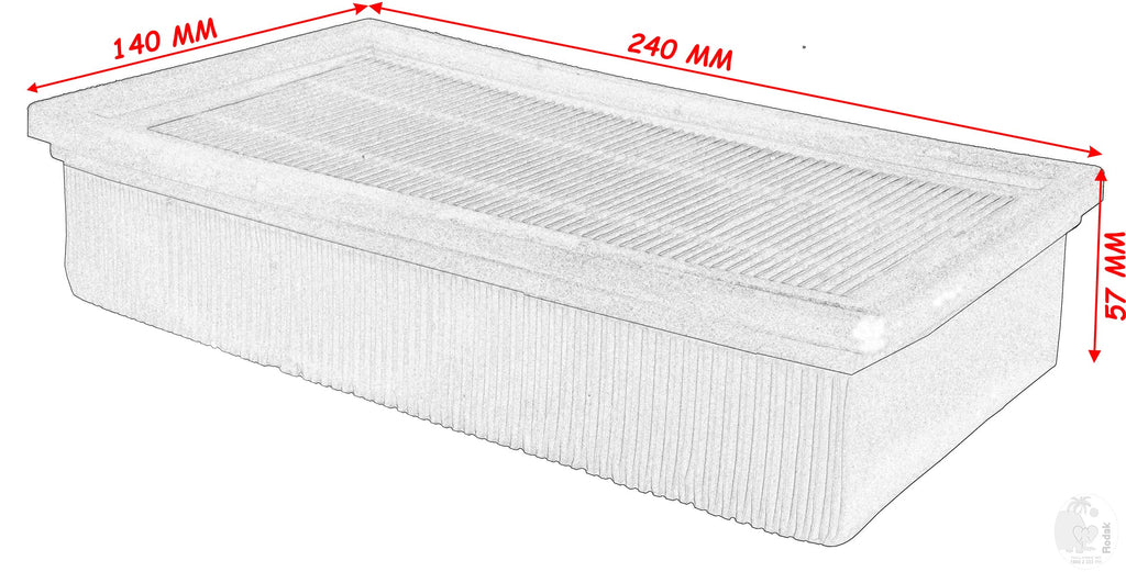 Flat Pleated HEPA Filter compatible with Vacuum Cleaner NT25-1 / NT 30-1 / NT35-1, NT45-1、NT55-1, NT361 ECO