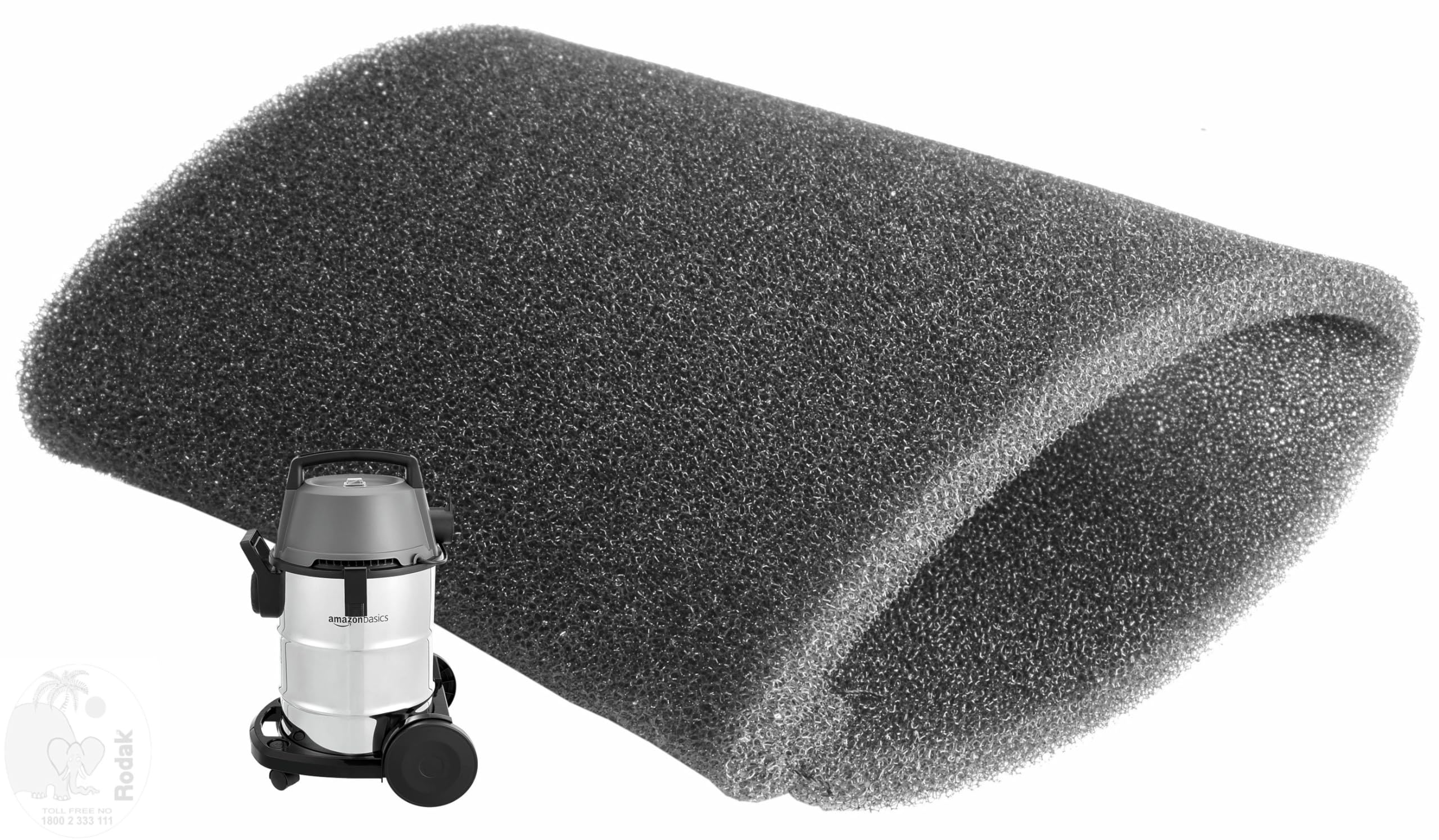 Foam Filter Compatible with Amazon Basic 21 L Wet and Dry Vacuum Cleaner