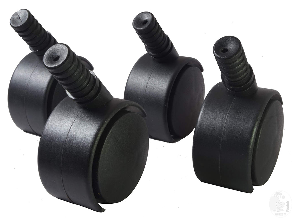 Revolving Wheels for  Vacuum Cleaners, Set of 4, EU Import