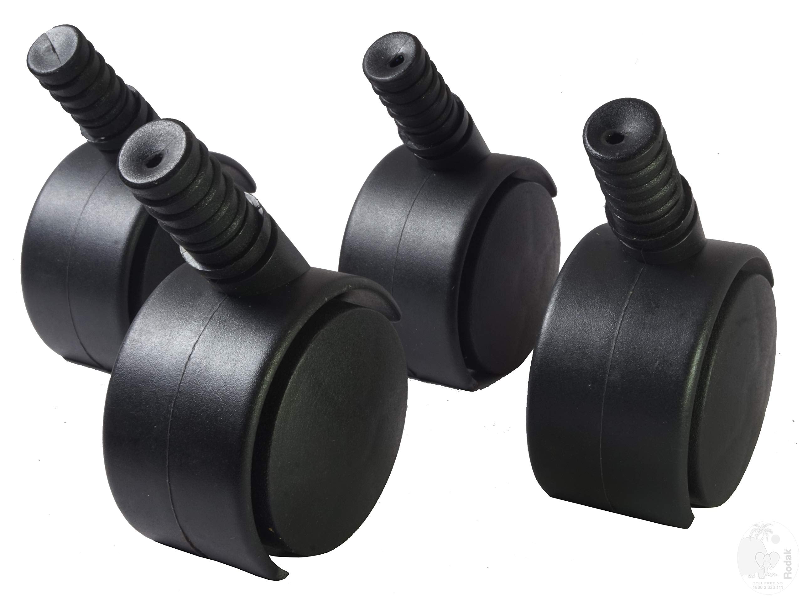 Revolving Wheels for  Vacuum Cleaners, Set of 4, EU Import