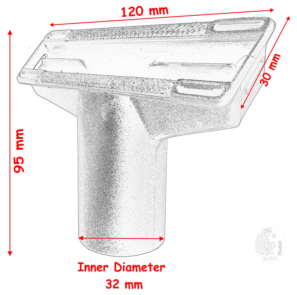 Upholstery Nozzle, 32 mm, Used on Wardrobes, Curtains and Upholstery, Works on All Kind of Fabrics
