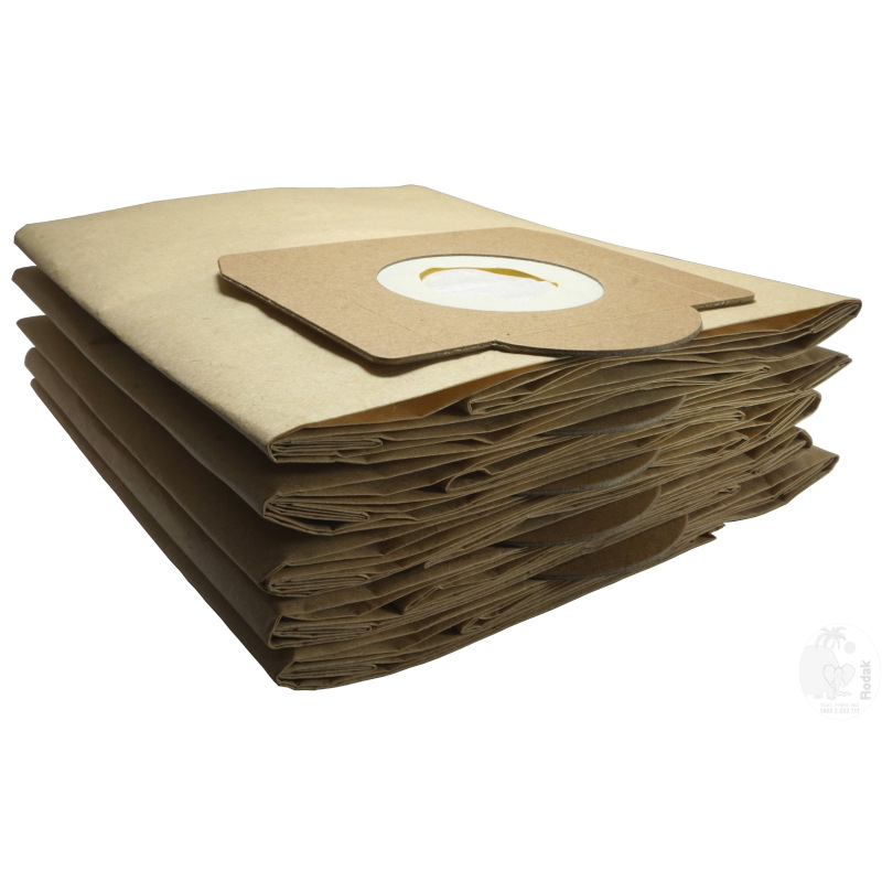 RODAK 5 Paper Dust Bags compatible with Karcher WD3, WD3 P, MV3, WD 3. ...